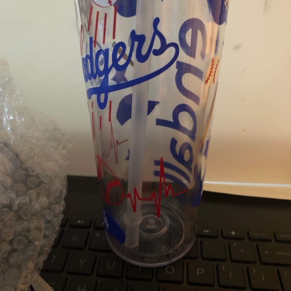 COPY - Dodgers themed skinny tumbler all new hand made